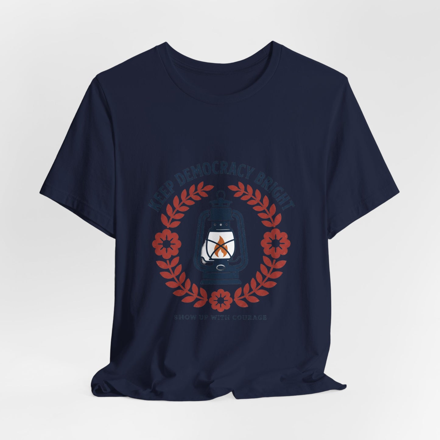 Keep Democracy Bright Lantern Tee | Civic Courage, Participation