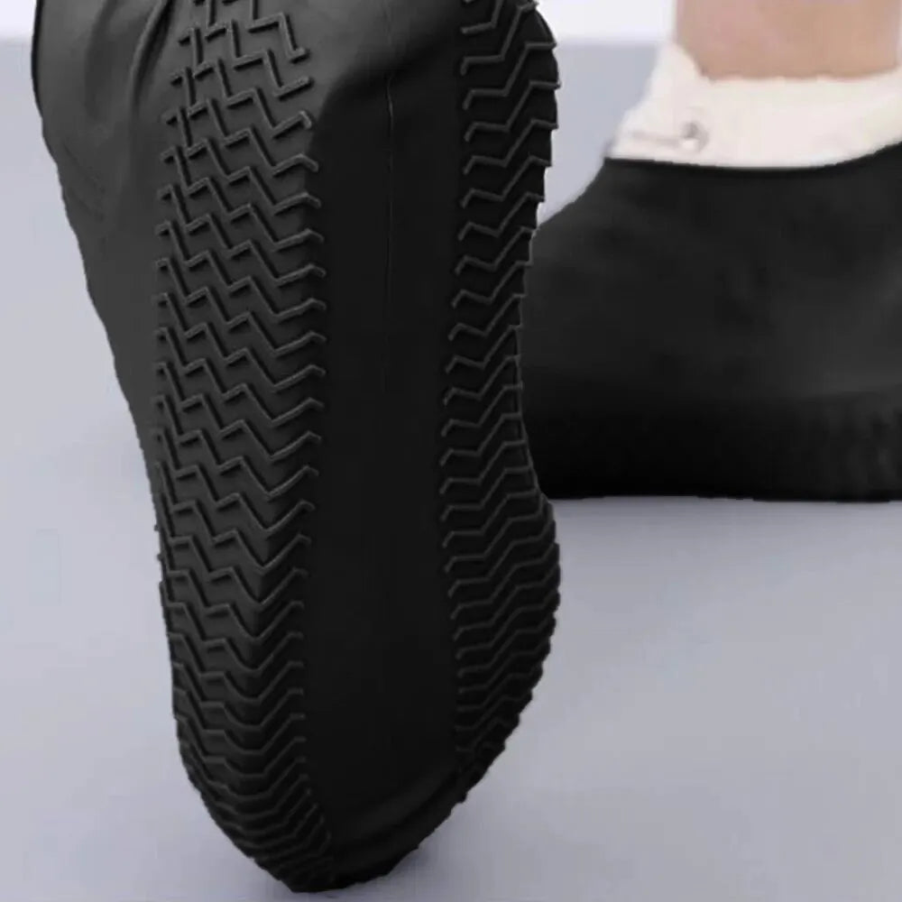 【Hot sales】Waterproof silicone shoe cover protector reusable anti-slip wear-resistant rain shoe cover for outdoor rainy days