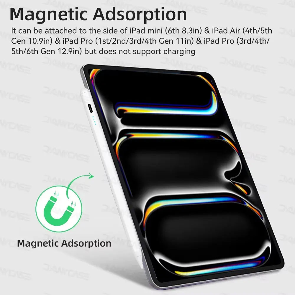 For Apple Pencil 2 Palm Rejection Power Display iPad Accessories iPad 2026 2025 2024 2019 2018 Pro 11 12.9 Air Mini Stylus Pen