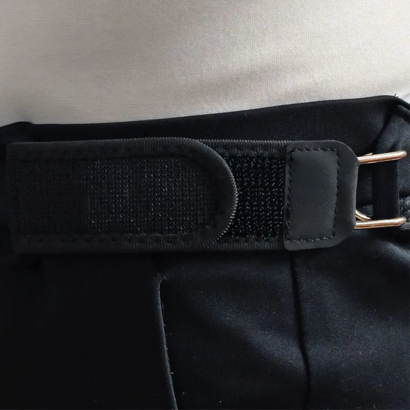 Portable Belt Buckle Unisex Elastic Waist Belt, Metal Hook Buckle-Free Adjustable Stretch Belt Daily Outdoor Jeans For Men Women