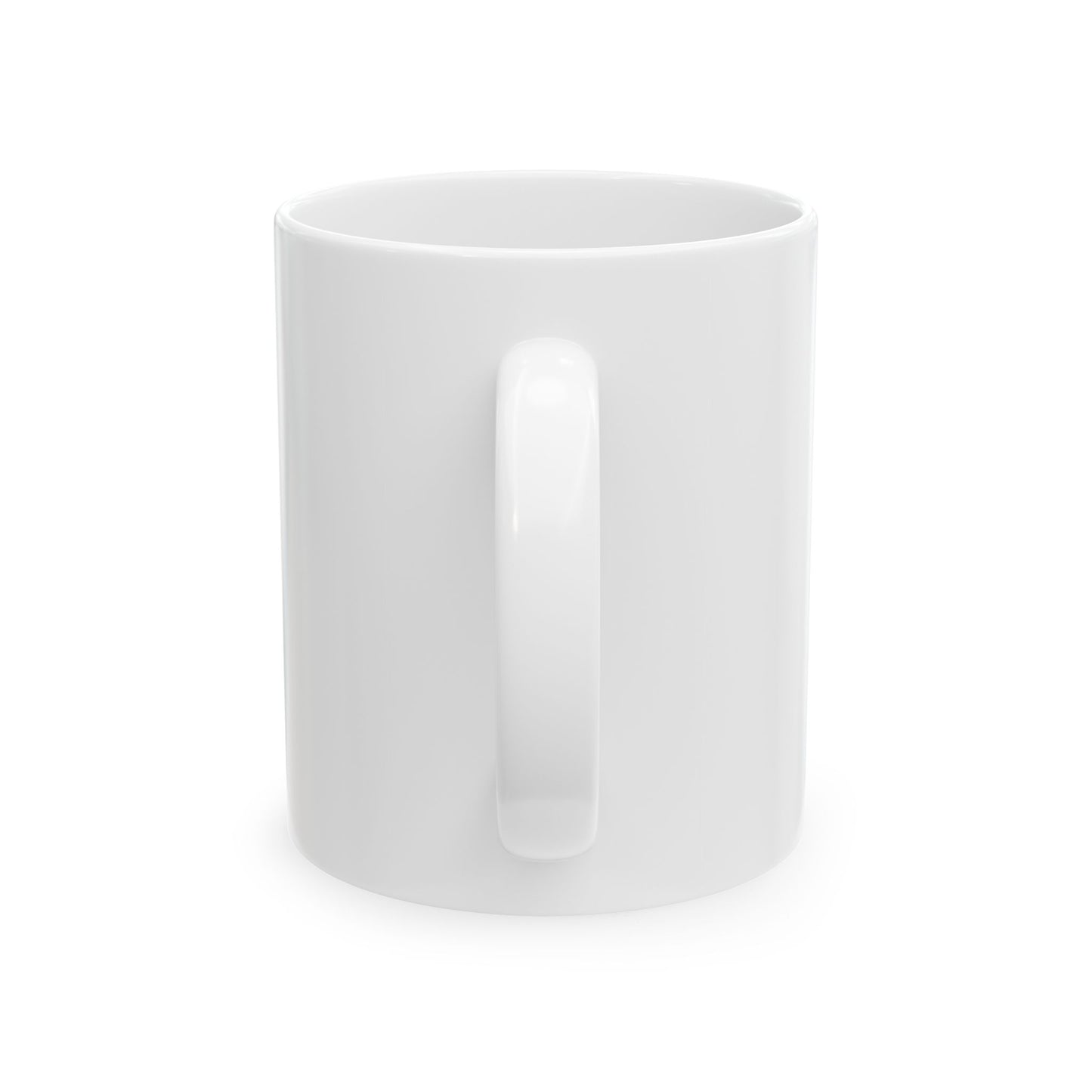 Heavy With Favor Ceramic Mug — Inspirational Gold Script Coffee Cup (11oz/15oz)