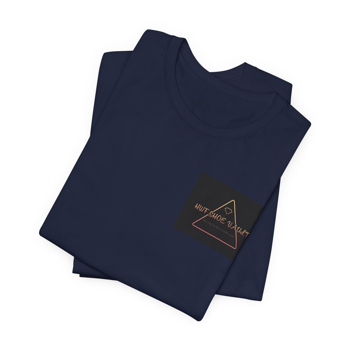 Minimalist 'Stay Wild' Triangle Pocket Tee - Casual Graphic T-Shirt