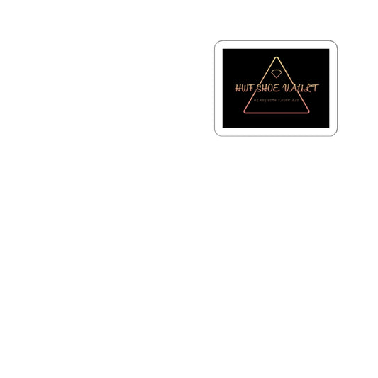 Hate Shoe Wallet Kiss-Cut Sticker — Rose Gold Triangle Logo