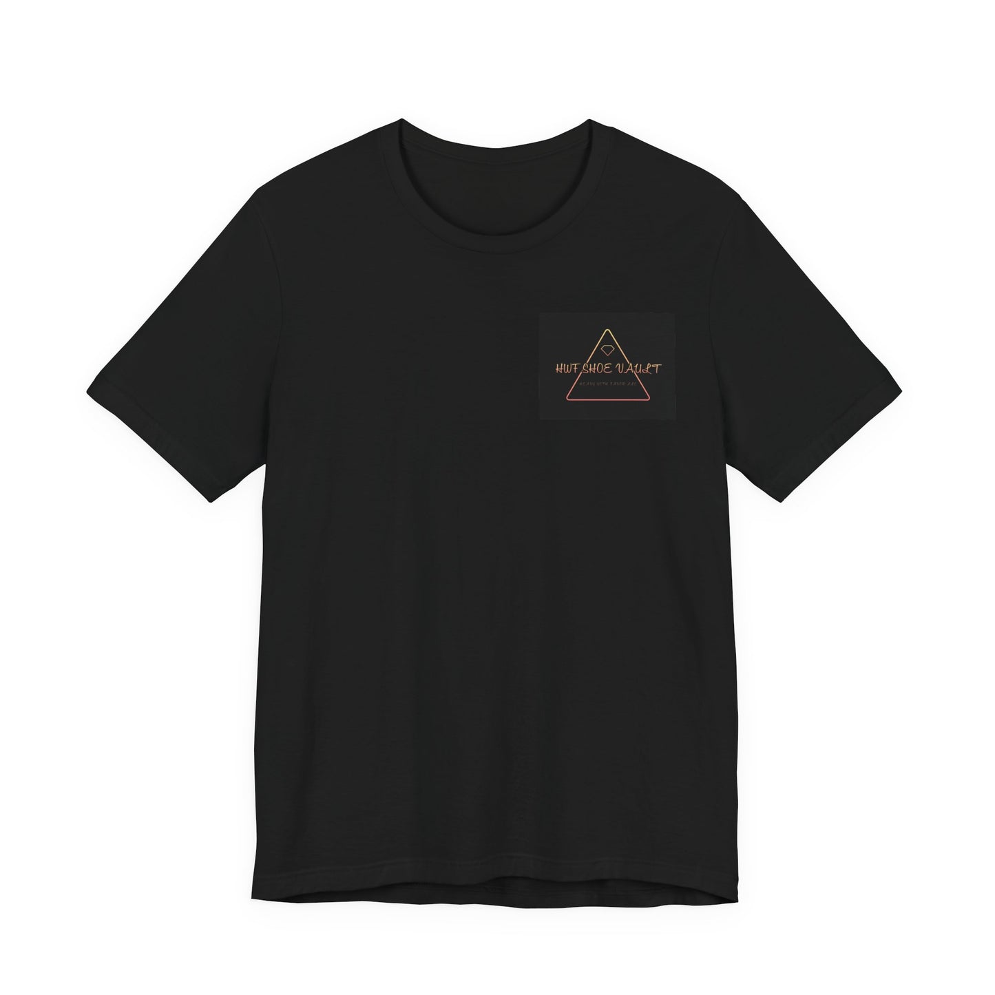 Minimalist 'Stay Wild' Triangle Pocket Tee - Casual Graphic T-Shirt