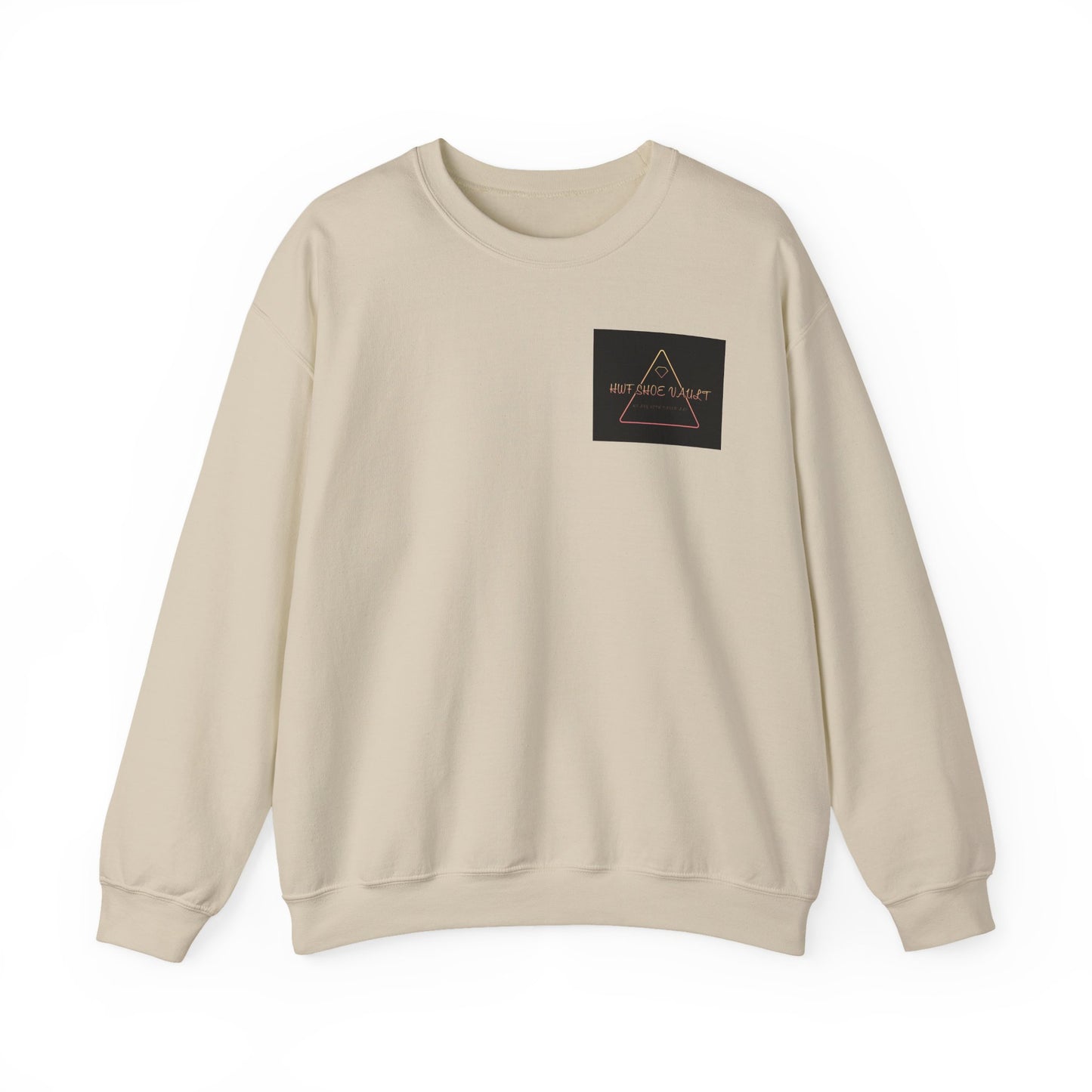 Minimalist Triangle Logo Sweatshirt — 'We Are The Problem' Chest Patch