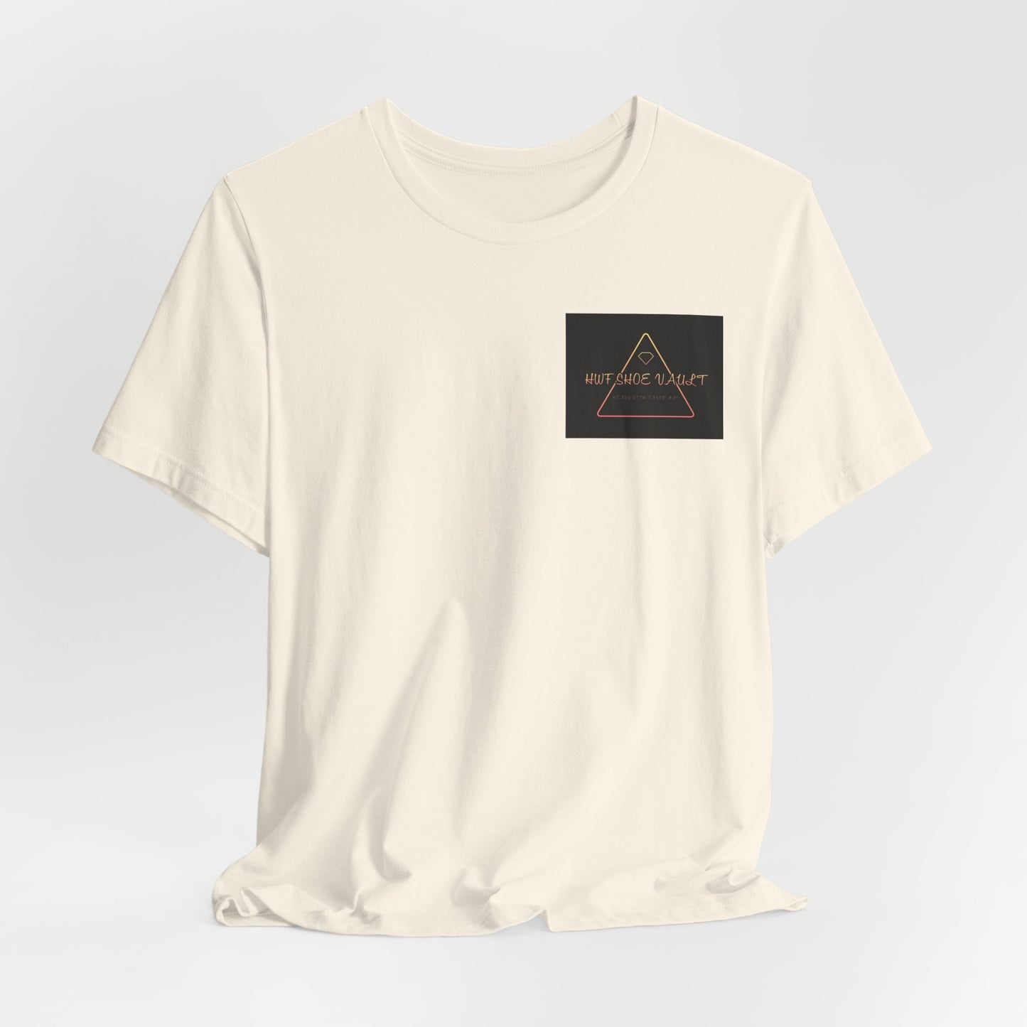 Minimalist 'Stay Wild' Triangle Pocket Tee - Casual Graphic T-Shirt