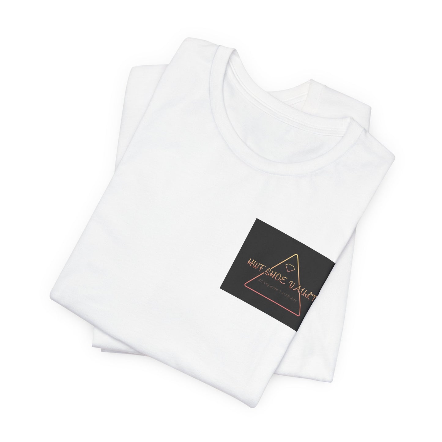 Minimalist 'Stay Wild' Triangle Pocket Tee - Casual Graphic T-Shirt