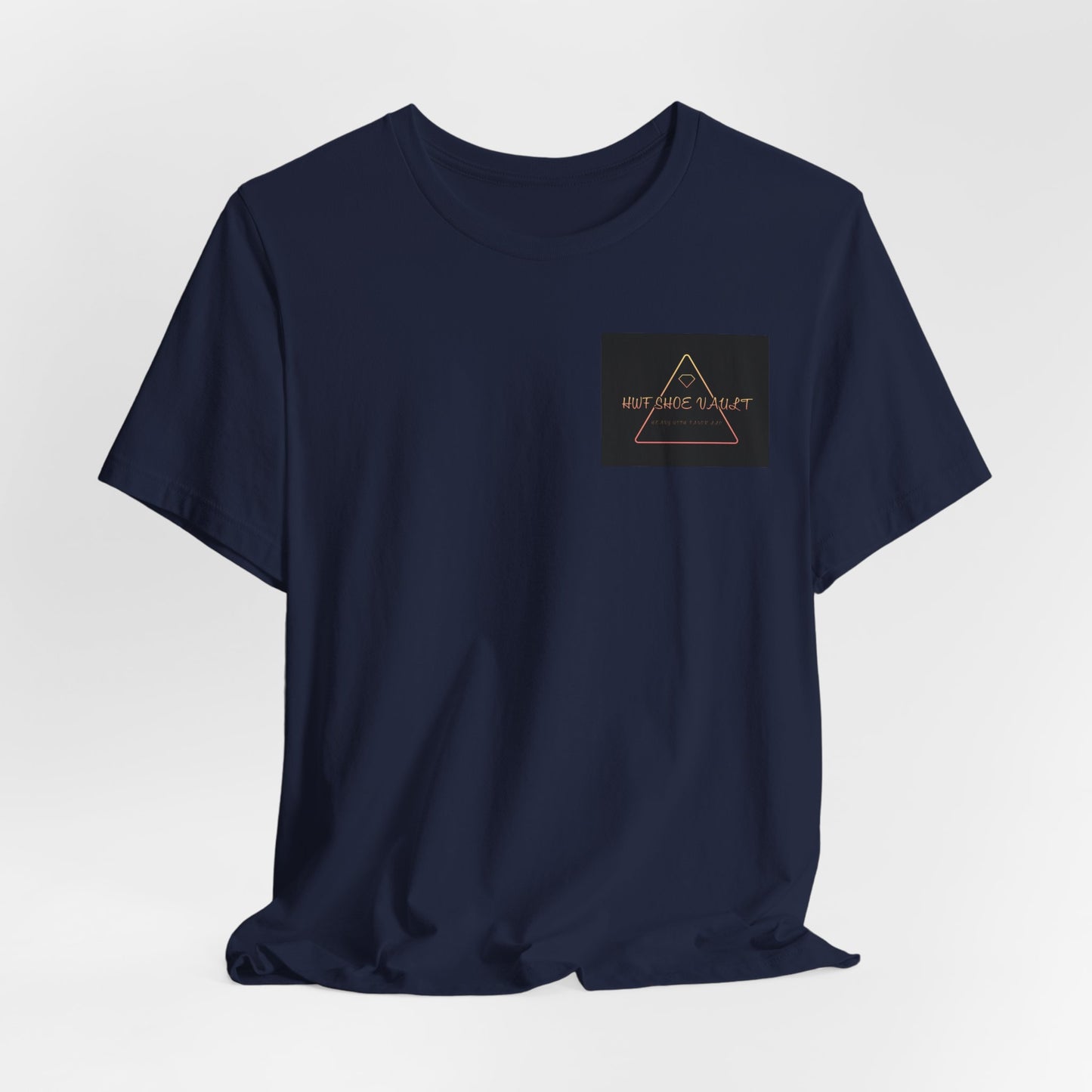 Minimalist 'Stay Wild' Triangle Pocket Tee - Casual Graphic T-Shirt