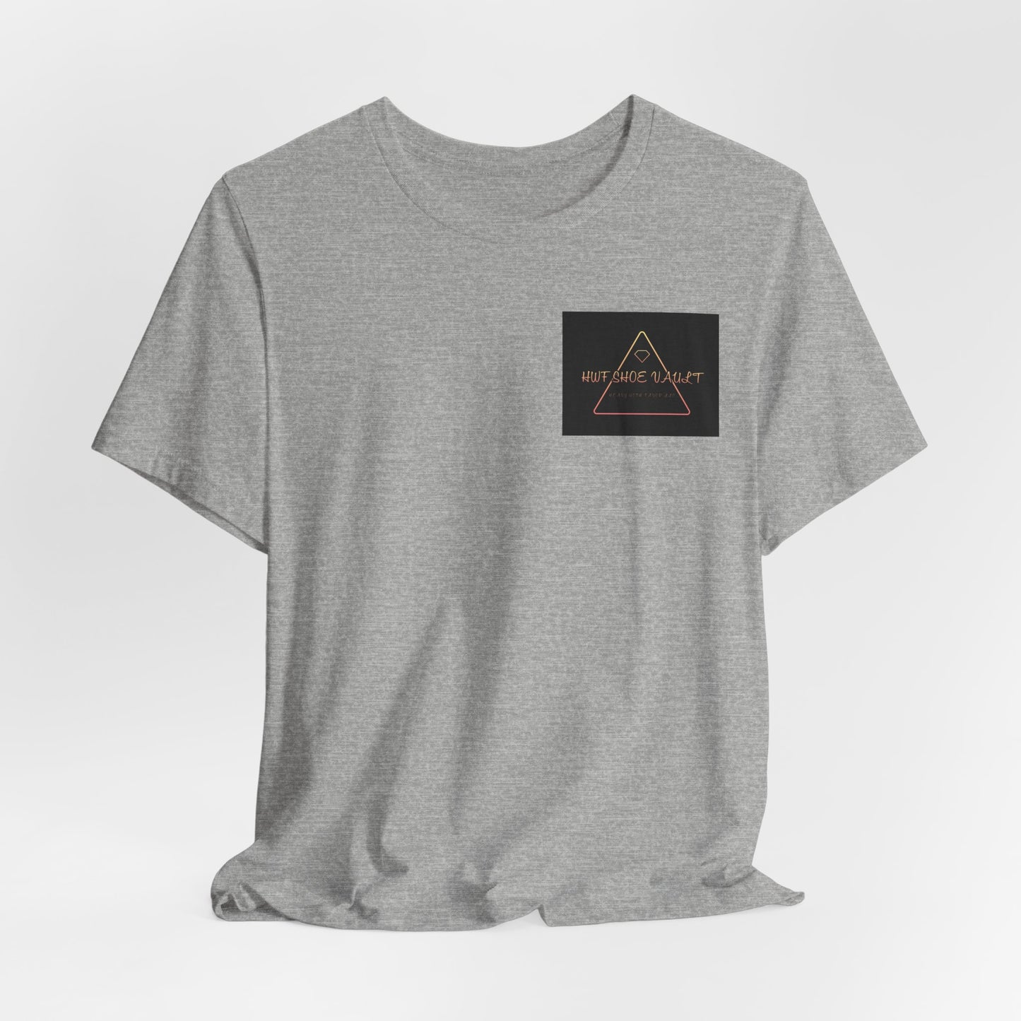 Minimalist 'Stay Wild' Triangle Pocket Tee - Casual Graphic T-Shirt