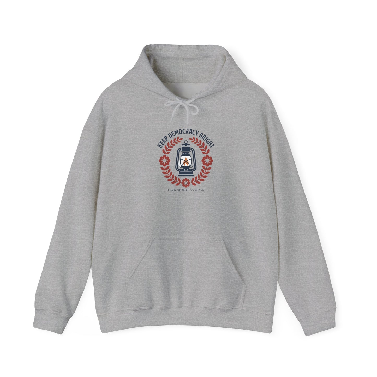 Keep Democracy Bright Hoodie | Civic Courage, Participation Apparel
