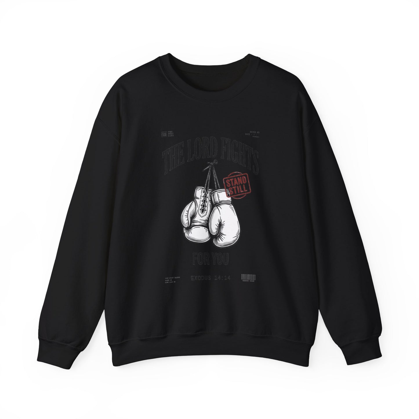 The Lord Fights Boxing Gloves Sweatshirt | Christian Streetwear, Scripture