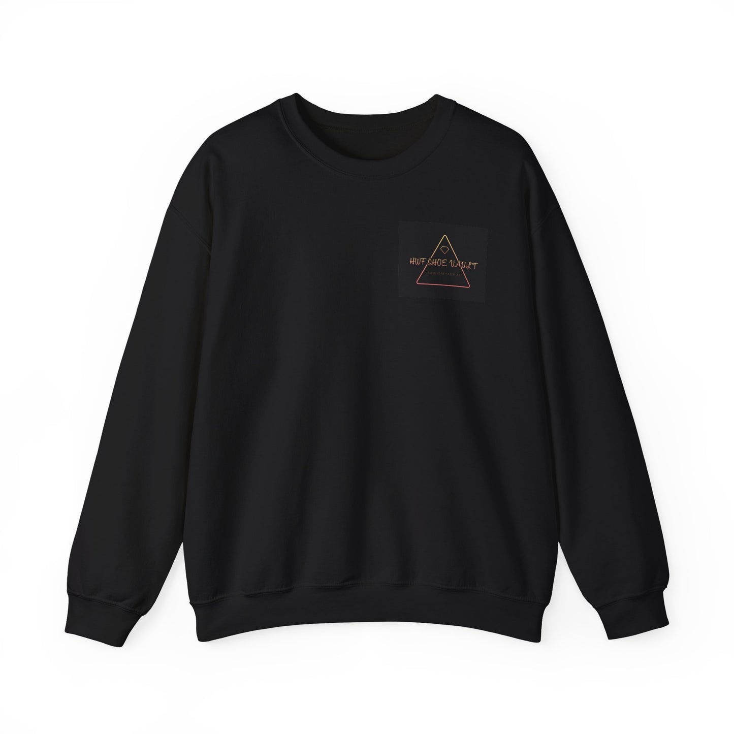 Minimalist Triangle Logo Sweatshirt — 'We Are The Problem' Chest Patch
