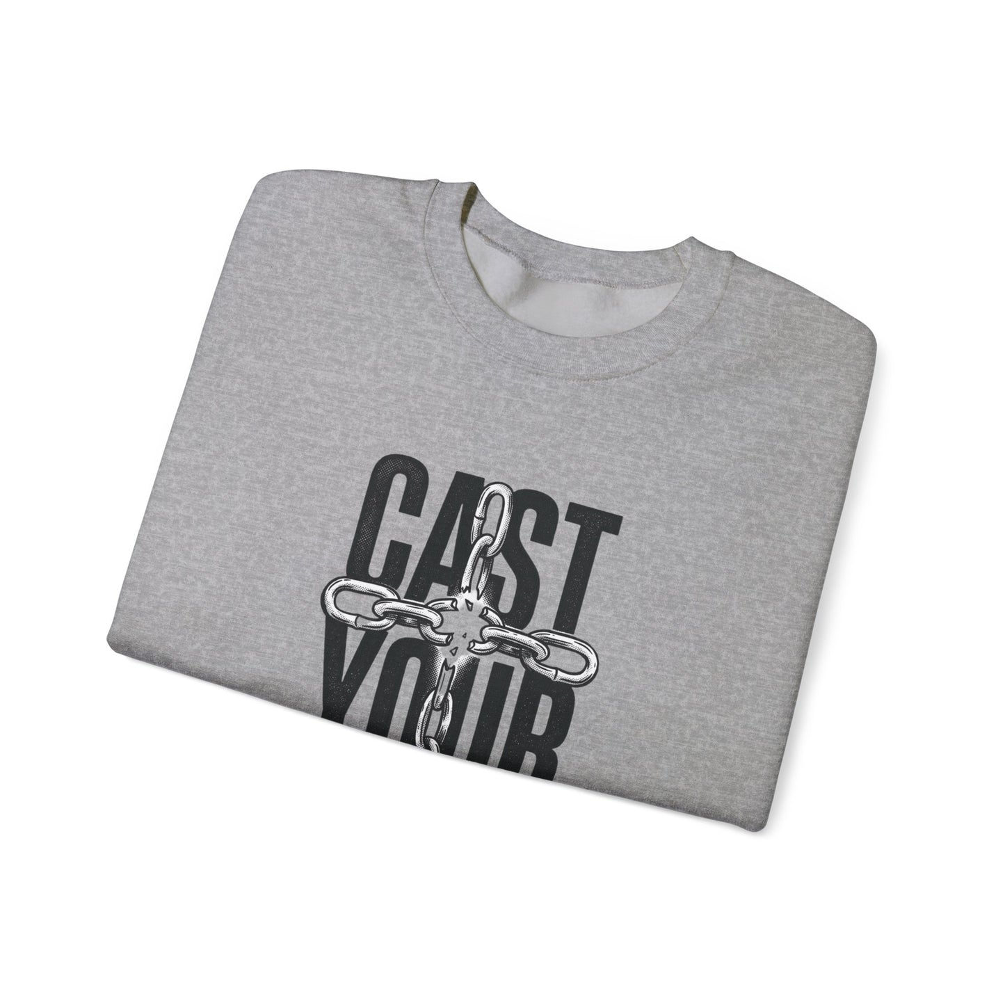 Cast Your Cares Sweatshirt | Christian Streetwear, Scripture Graphic