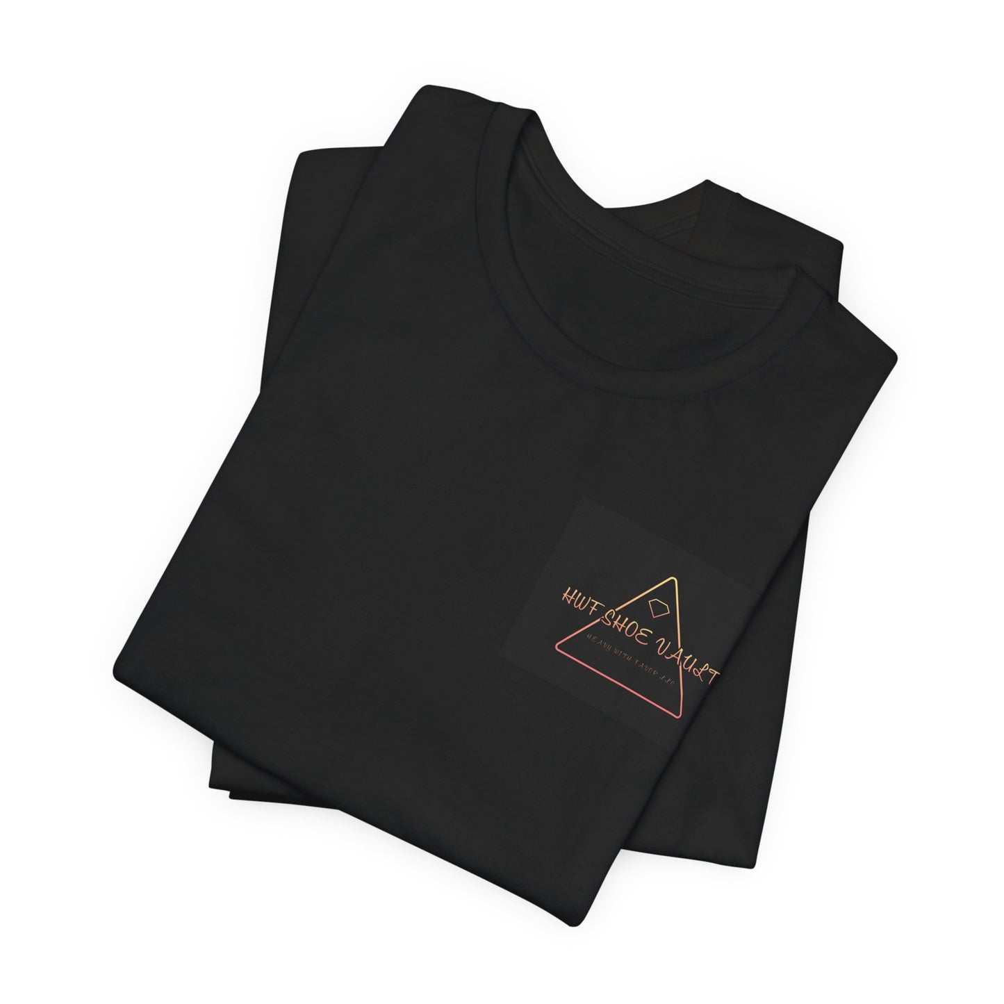 Minimalist 'Stay Wild' Triangle Pocket Tee - Casual Graphic T-Shirt