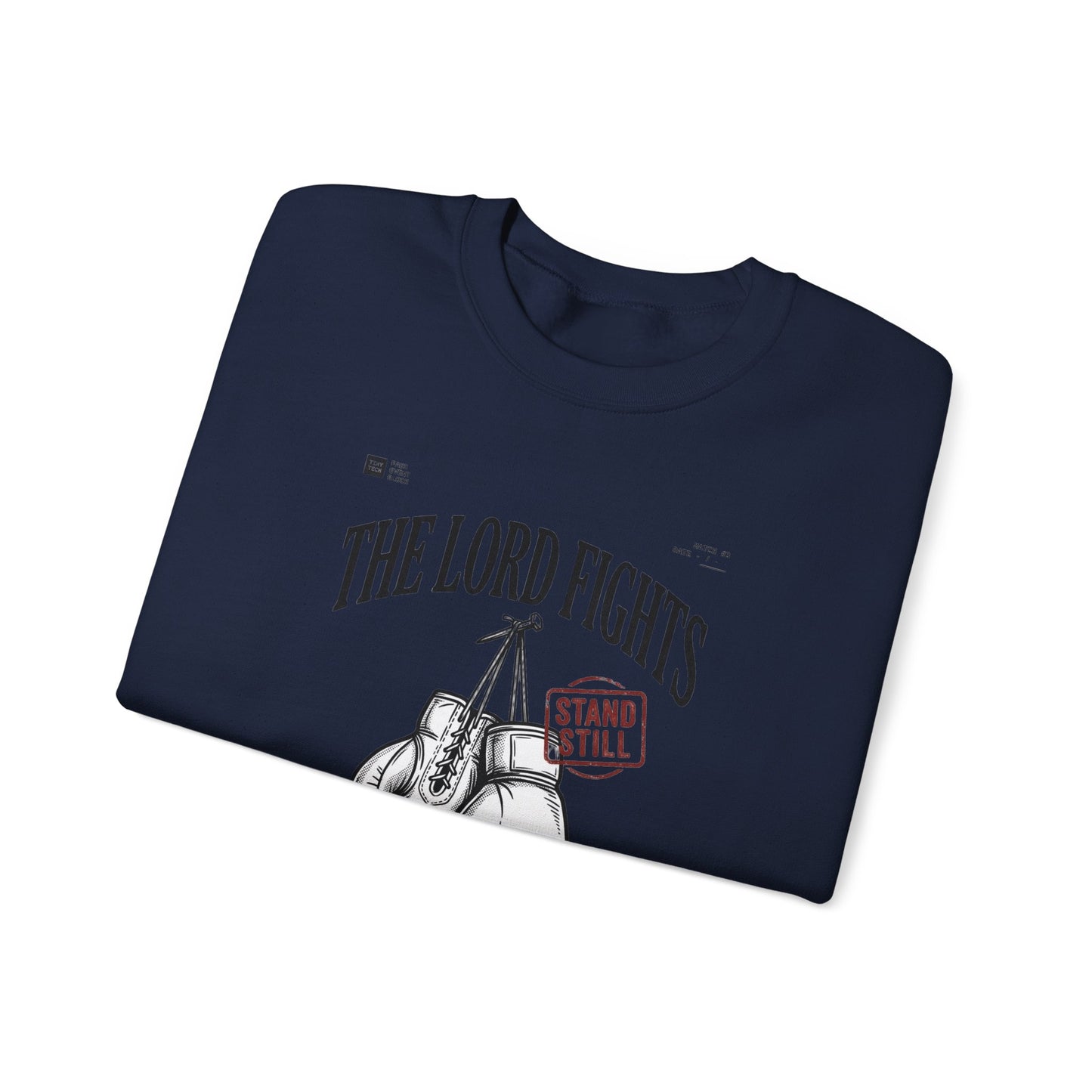 The Lord Fights Boxing Gloves Sweatshirt | Christian Streetwear, Scripture