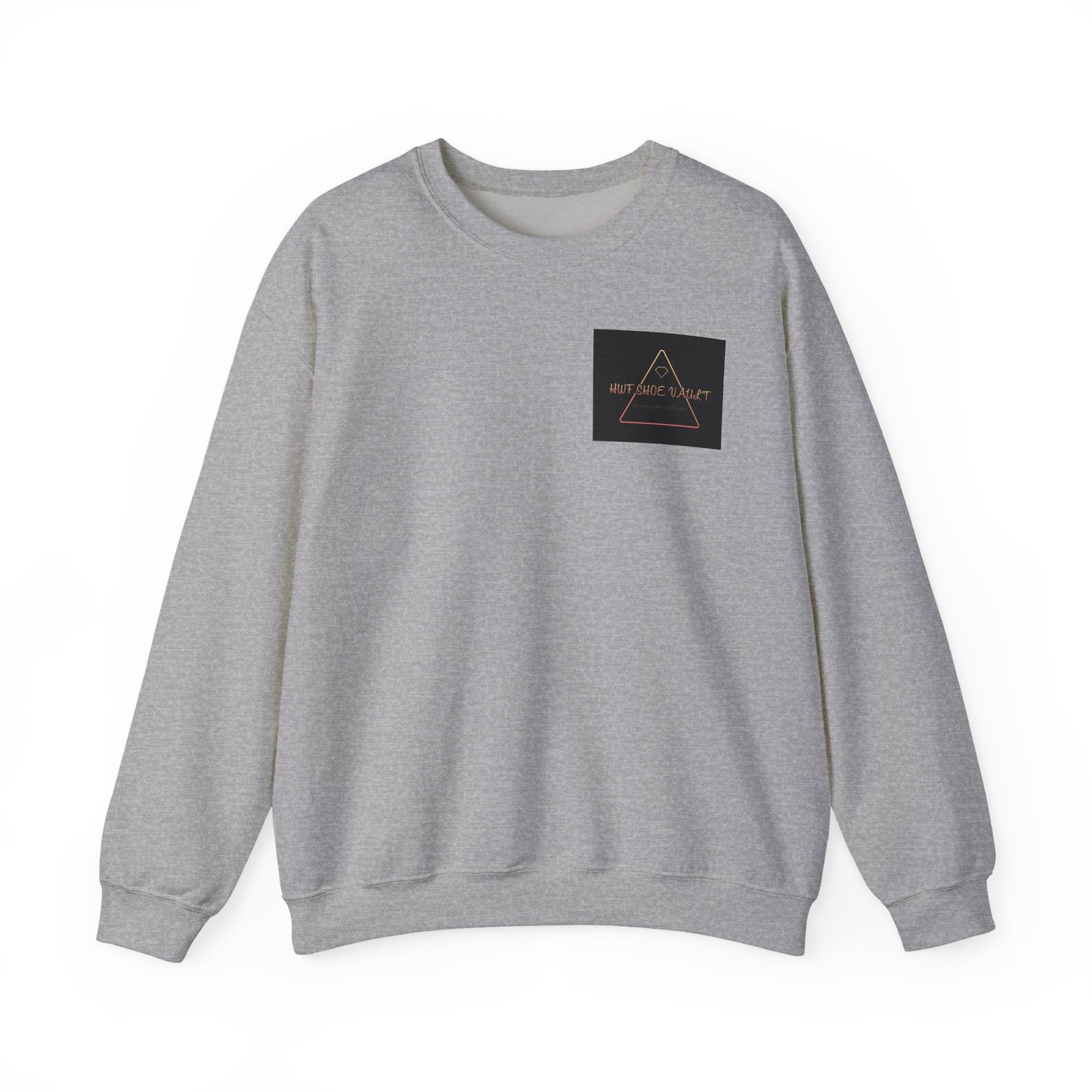 Minimalist Triangle Logo Sweatshirt — 'We Are The Problem' Chest Patch