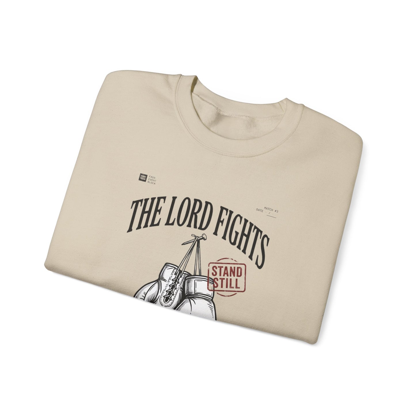 The Lord Fights Boxing Gloves Sweatshirt | Christian Streetwear, Scripture