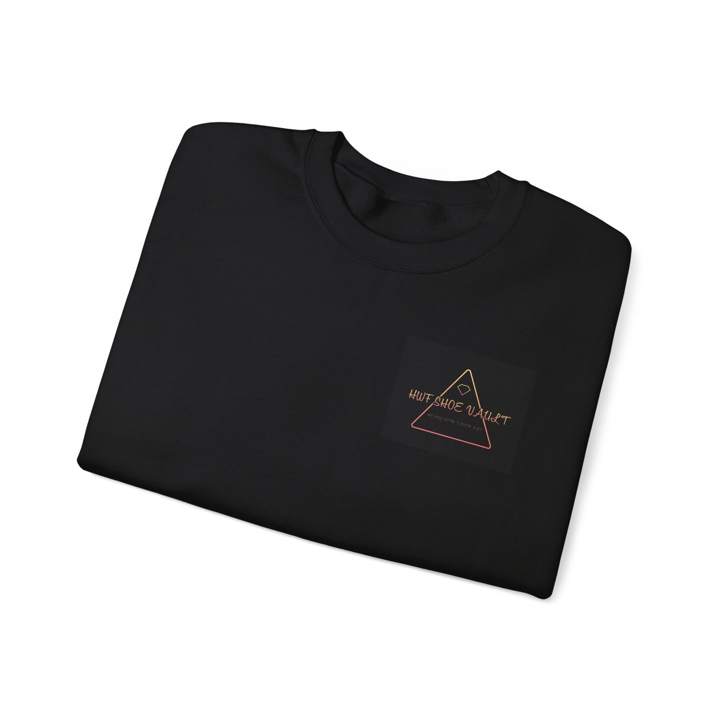 Minimalist Triangle Logo Sweatshirt — 'We Are The Problem' Chest Patch