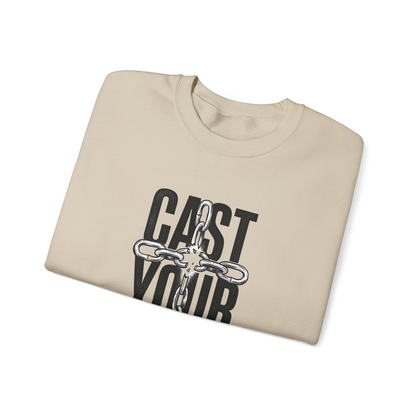 Cast Your Cares Sweatshirt | Christian Streetwear, Scripture Graphic