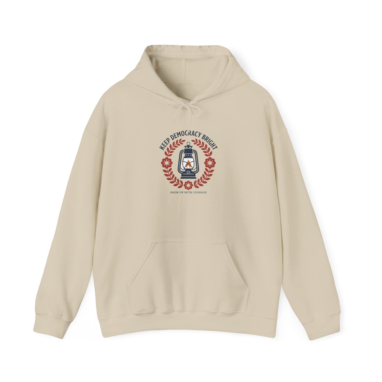 Keep Democracy Bright Hoodie | Civic Courage, Participation Apparel