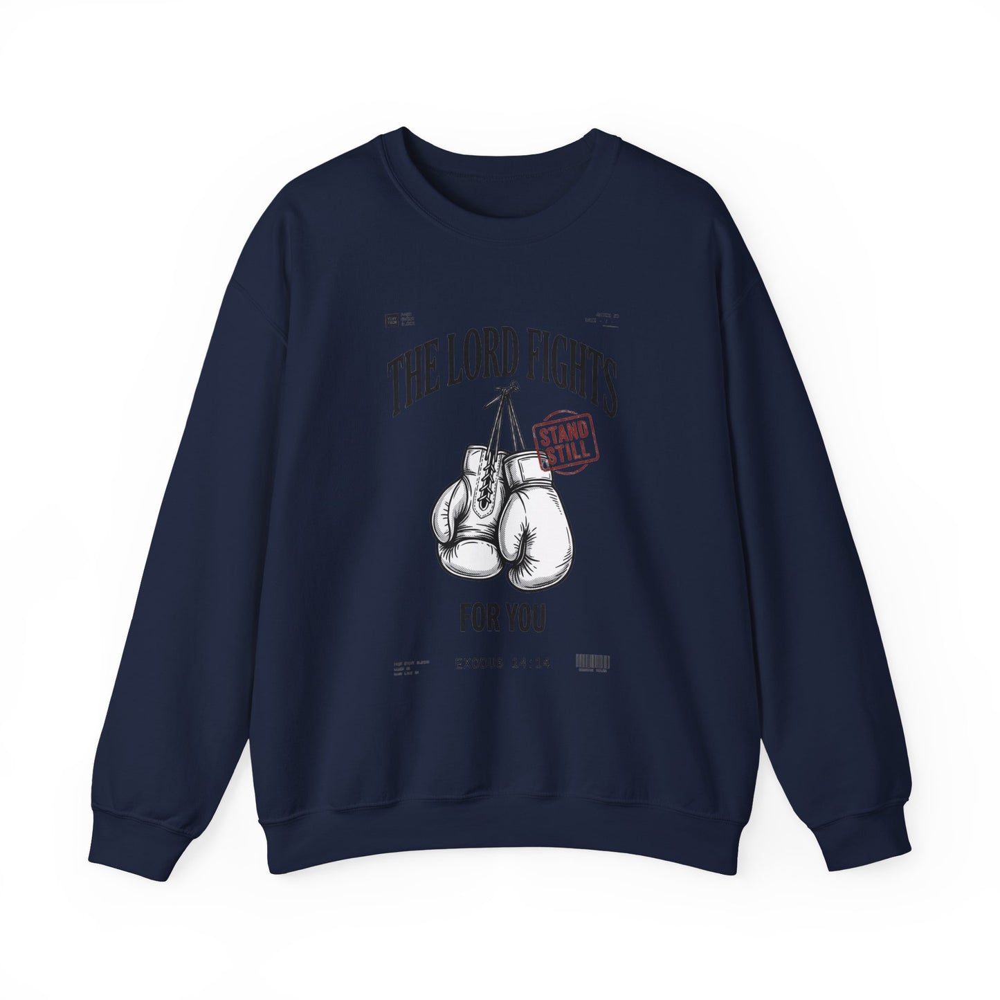 The Lord Fights Boxing Gloves Sweatshirt | Christian Streetwear, Scripture