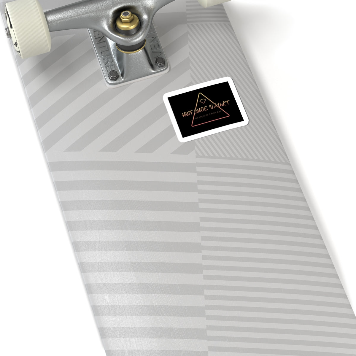 Hate Shoe Wallet Kiss-Cut Sticker — Rose Gold Triangle Logo