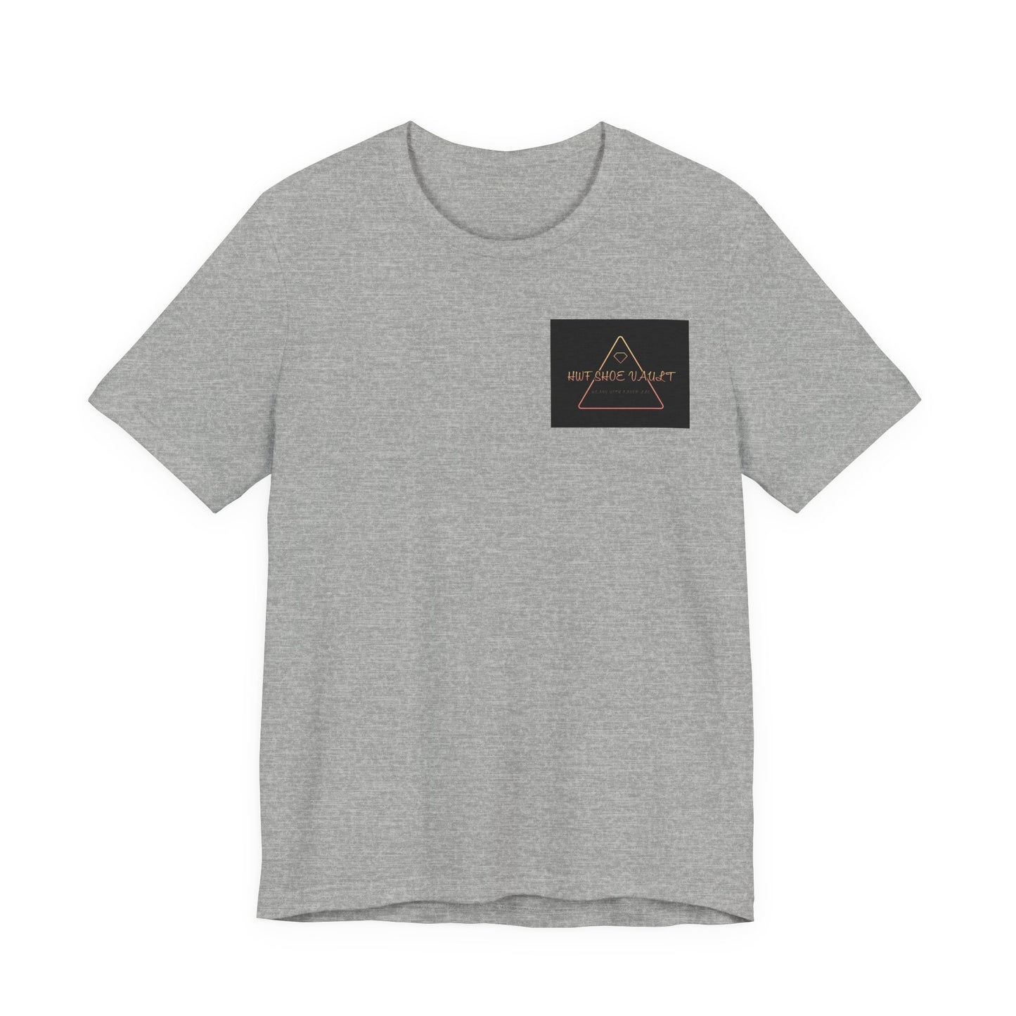 Minimalist 'Stay Wild' Triangle Pocket Tee - Casual Graphic T-Shirt