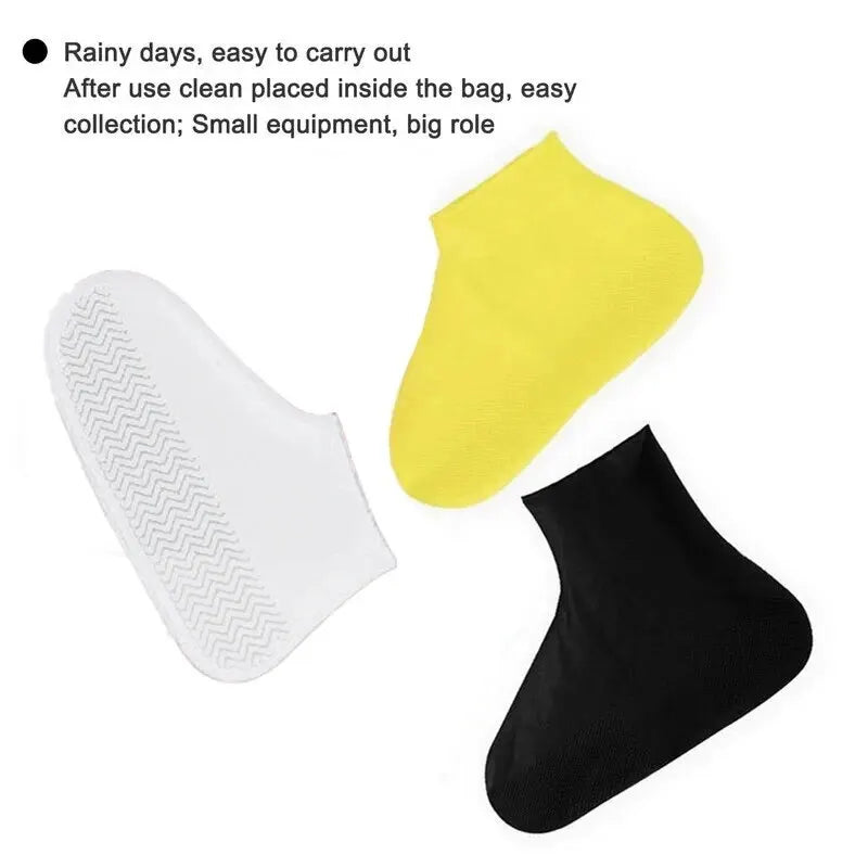 【Hot sales】Waterproof silicone shoe cover protector reusable anti-slip wear-resistant rain shoe cover for outdoor rainy days