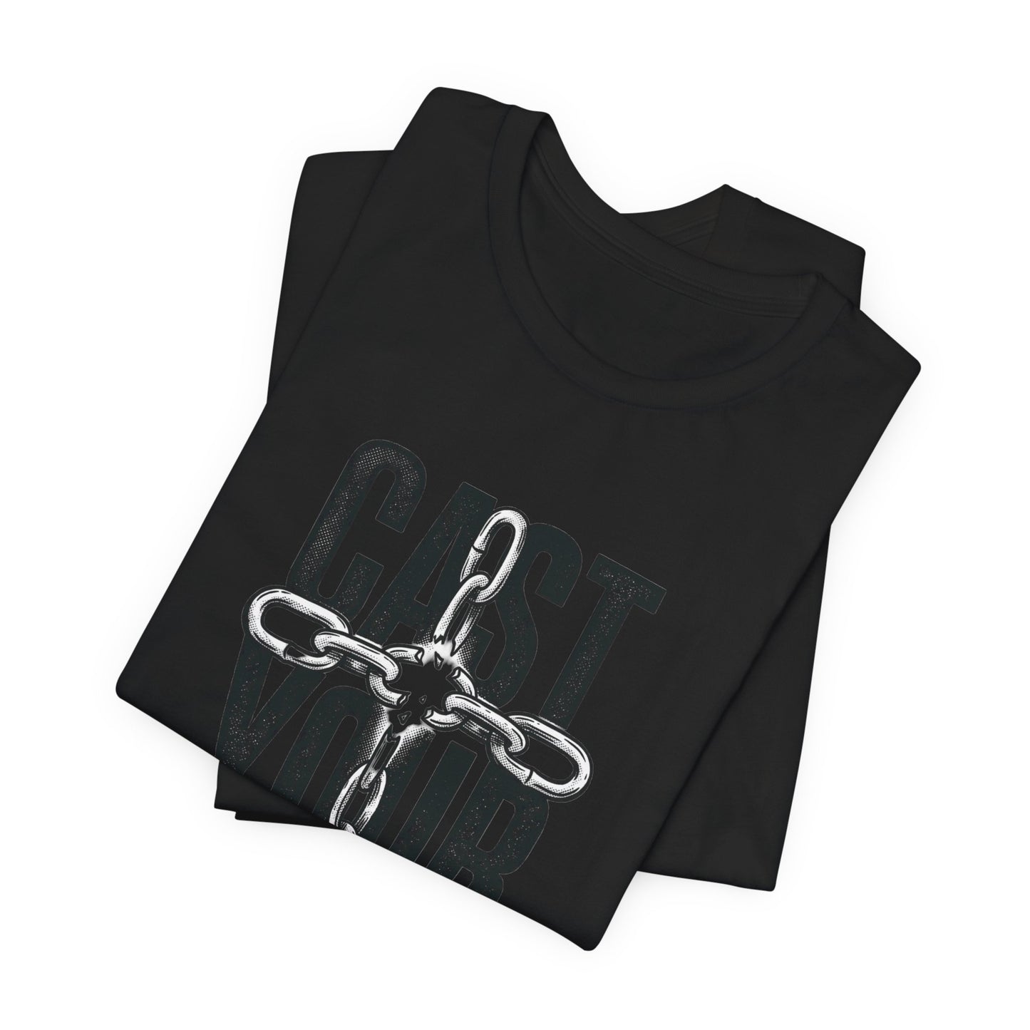 Cast Your Cares Tee | Christian Streetwear, Scripture Cross Graphic