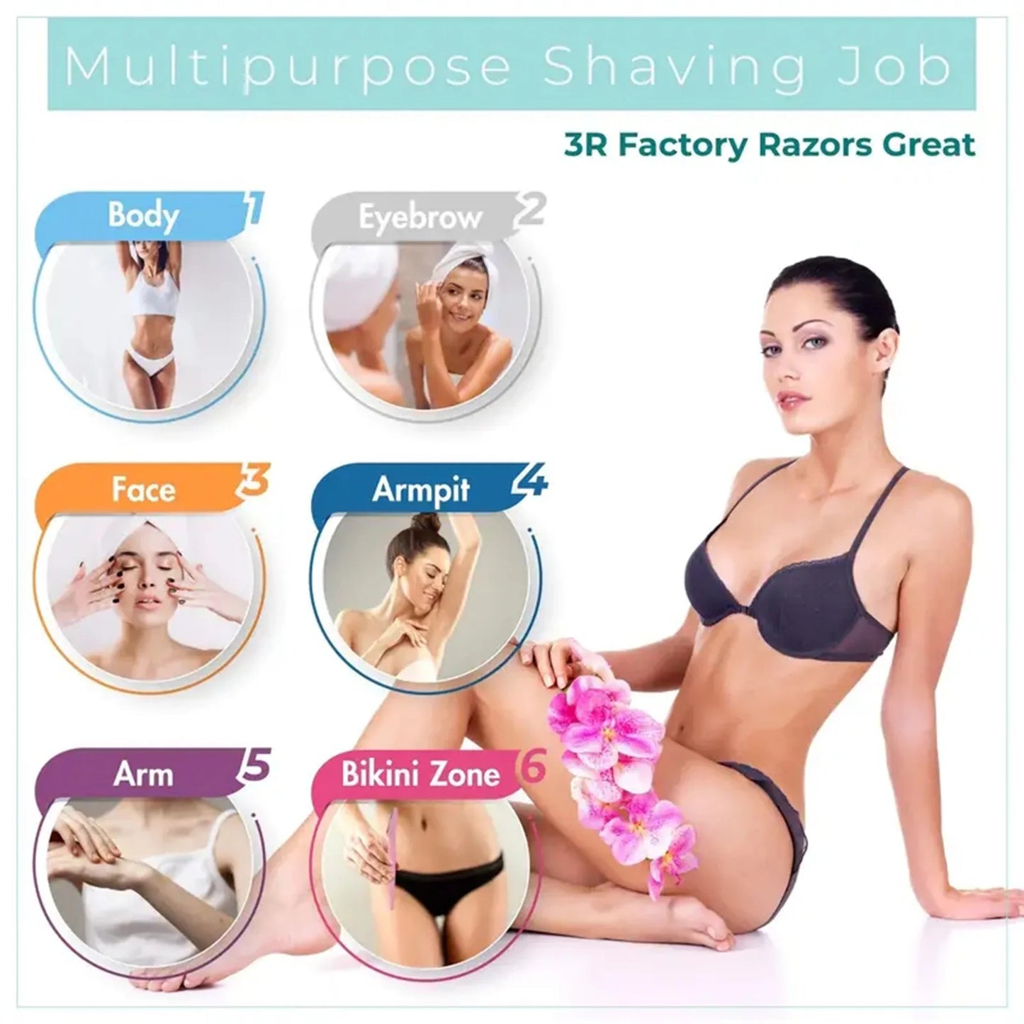 Wholesale 5/10/30/40pcs  Razor for Trimmer and Women Eyebrow and Men Shaver with Hair Razor and Face  Protective Cover,Safe rap