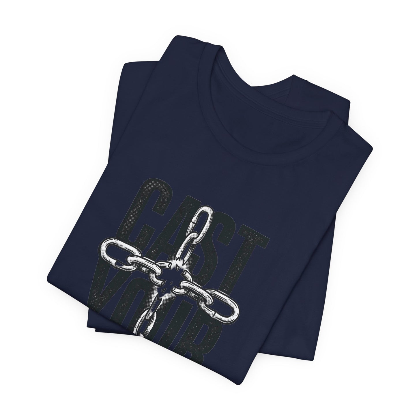 Cast Your Cares Tee | Christian Streetwear, Scripture Cross Graphic
