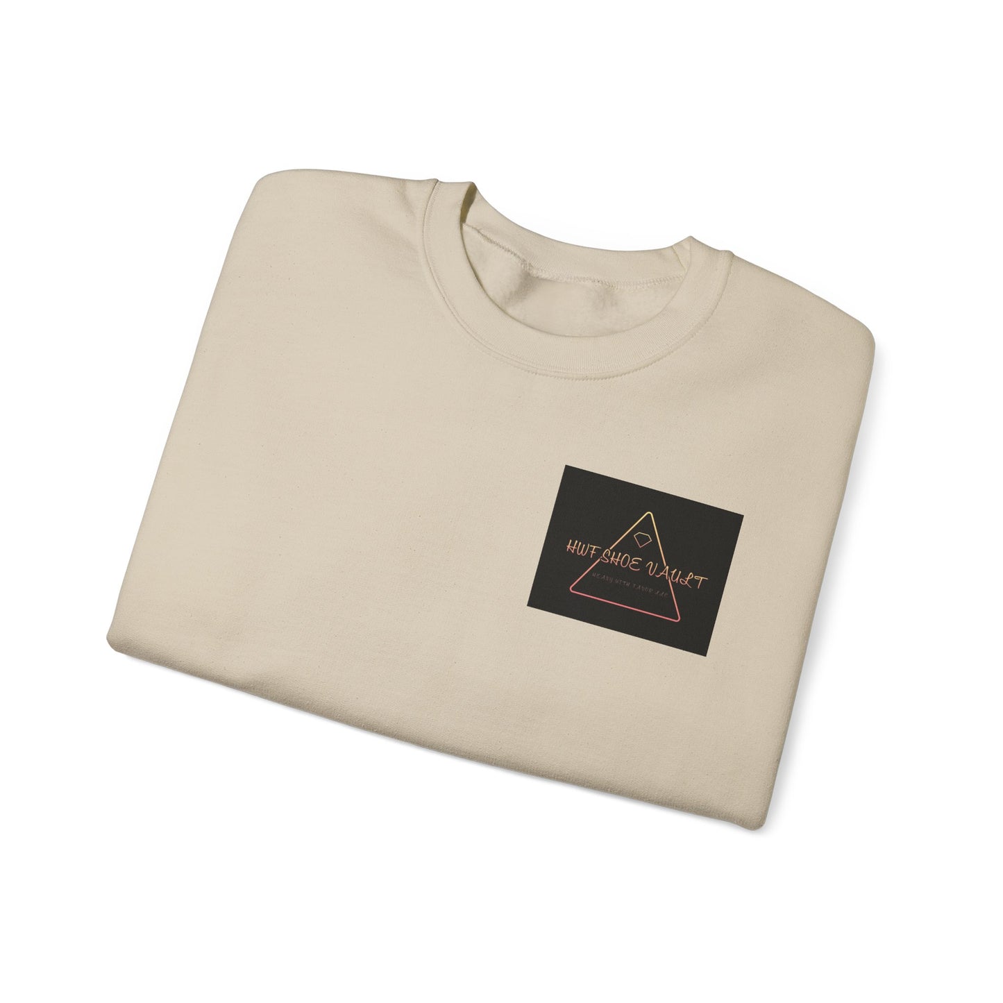 Minimalist Triangle Logo Sweatshirt — 'We Are The Problem' Chest Patch