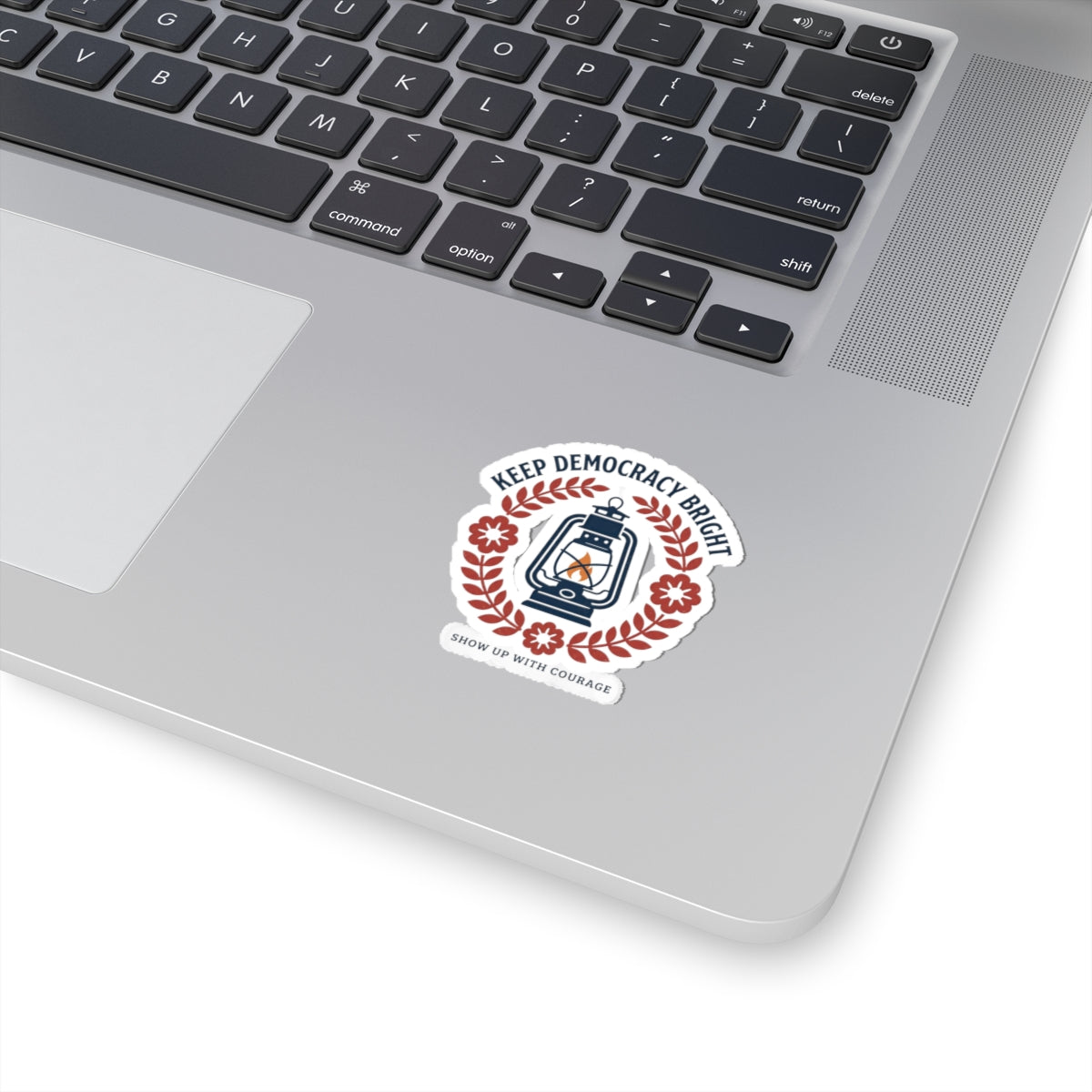 Keep Democracy Bright Lantern Sticker | Civic Courage, Participation