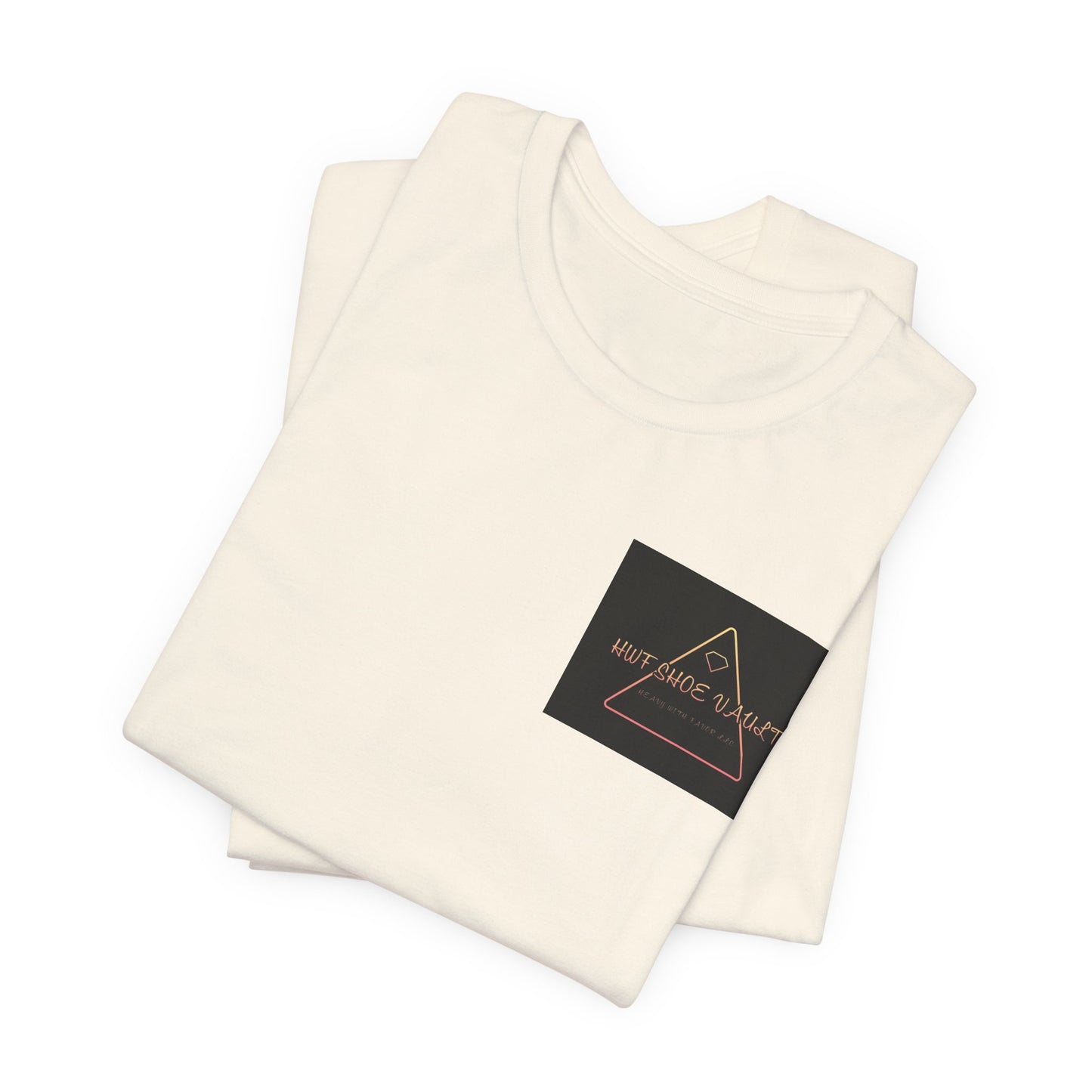 Minimalist 'Stay Wild' Triangle Pocket Tee - Casual Graphic T-Shirt