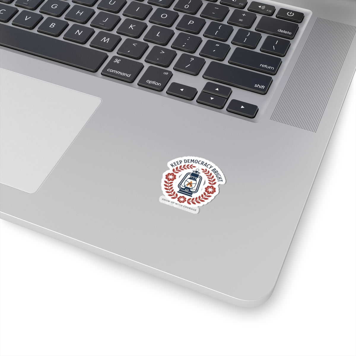 Keep Democracy Bright Lantern Sticker | Civic Courage, Participation