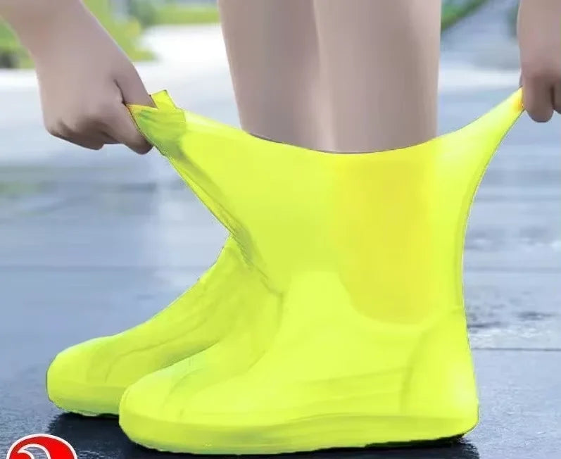 【Hot sales】Waterproof silicone shoe cover protector reusable anti-slip wear-resistant rain shoe cover for outdoor rainy days