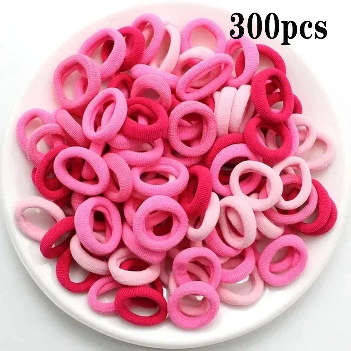 200-1000pcs Women Girls Colorful Nylon Elastic Hair Bands Ponytail Hold Small Hair Tie Rubber Bands Scrunchie Hair Accessories