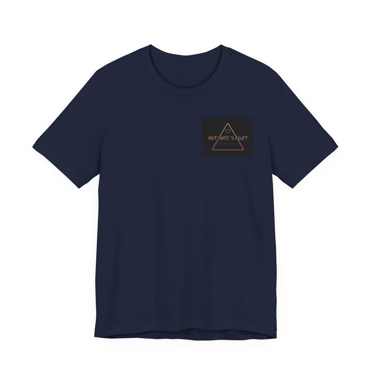 Minimalist 'Stay Wild' Triangle Pocket Tee - Casual Graphic T-Shirt