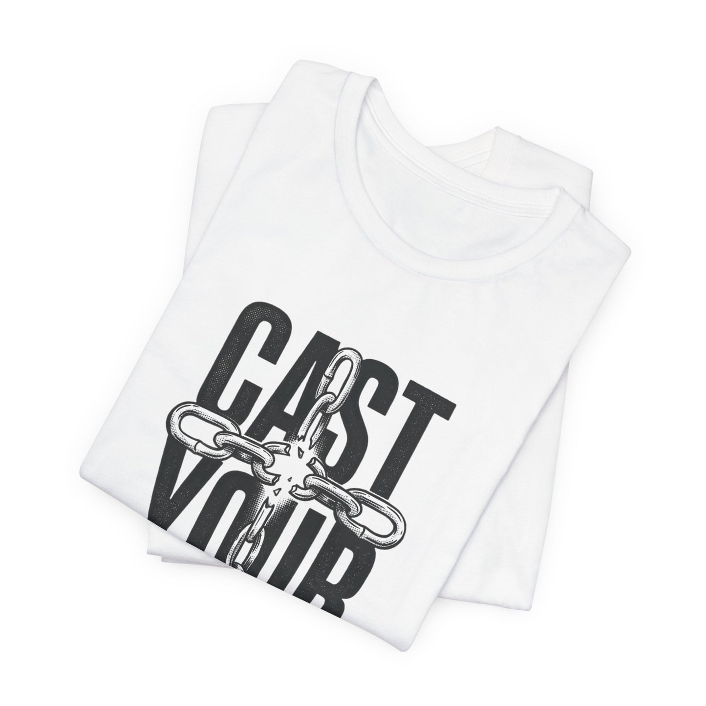 Cast Your Cares Tee | Christian Streetwear, Scripture Cross Graphic