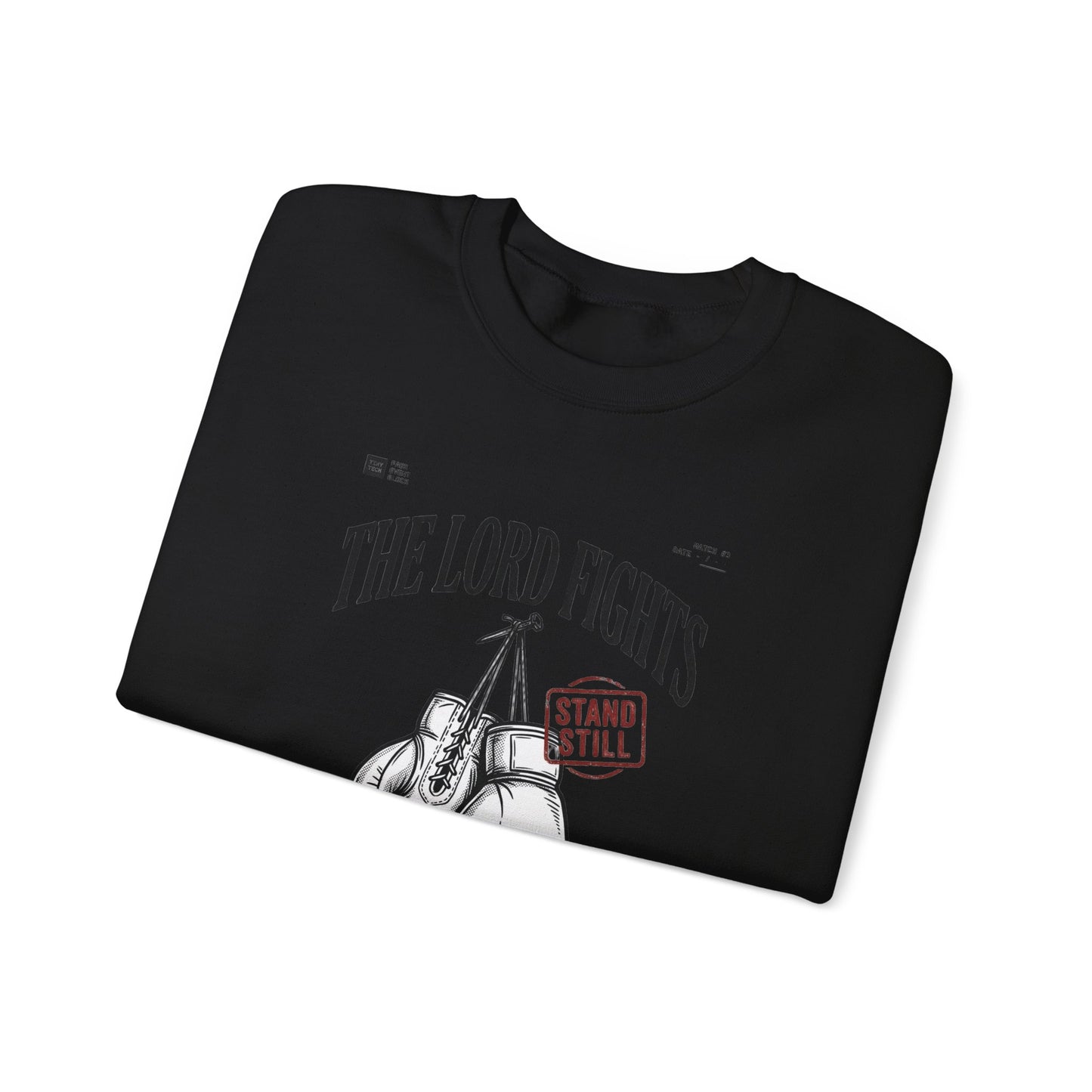 The Lord Fights Boxing Gloves Sweatshirt | Christian Streetwear, Scripture
