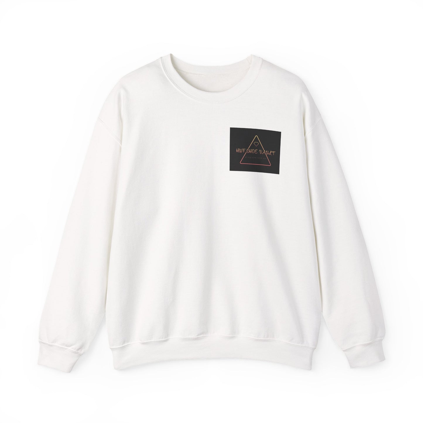 Minimalist Triangle Logo Sweatshirt — 'We Are The Problem' Chest Patch