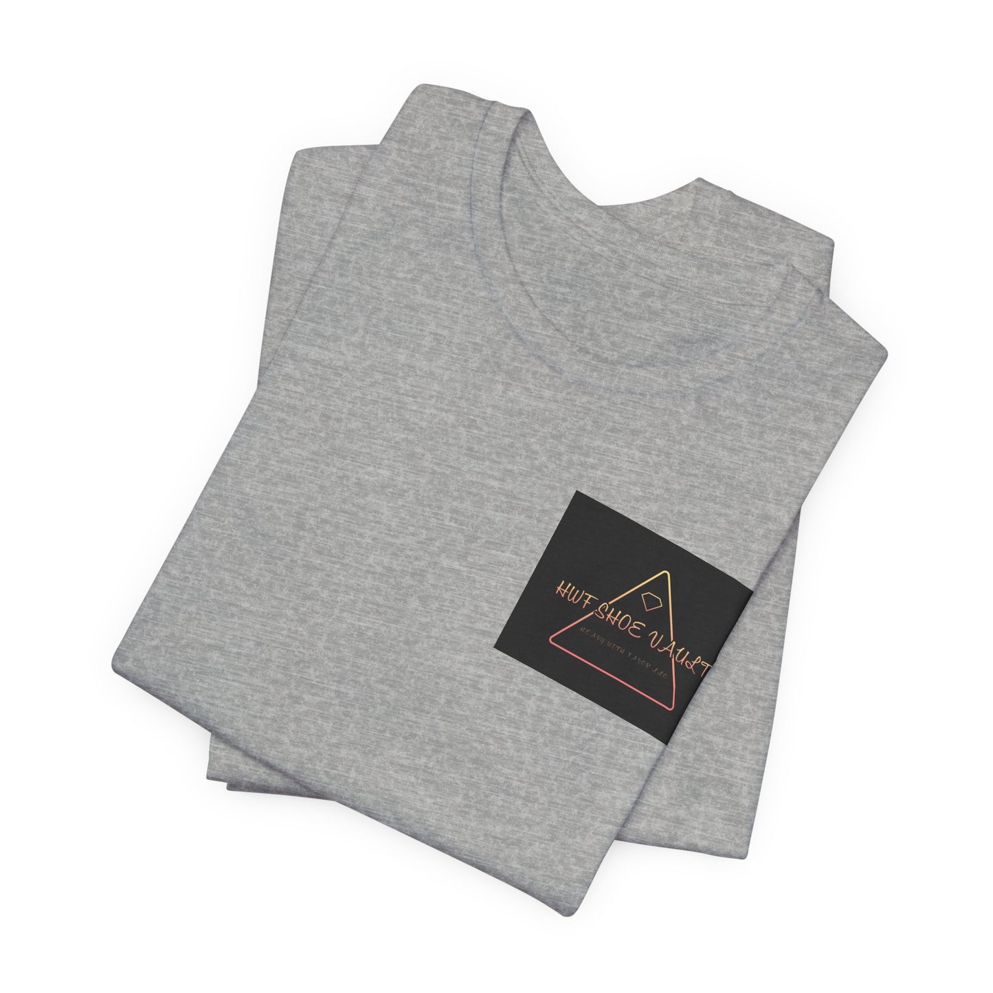 Minimalist 'Stay Wild' Triangle Pocket Tee - Casual Graphic T-Shirt