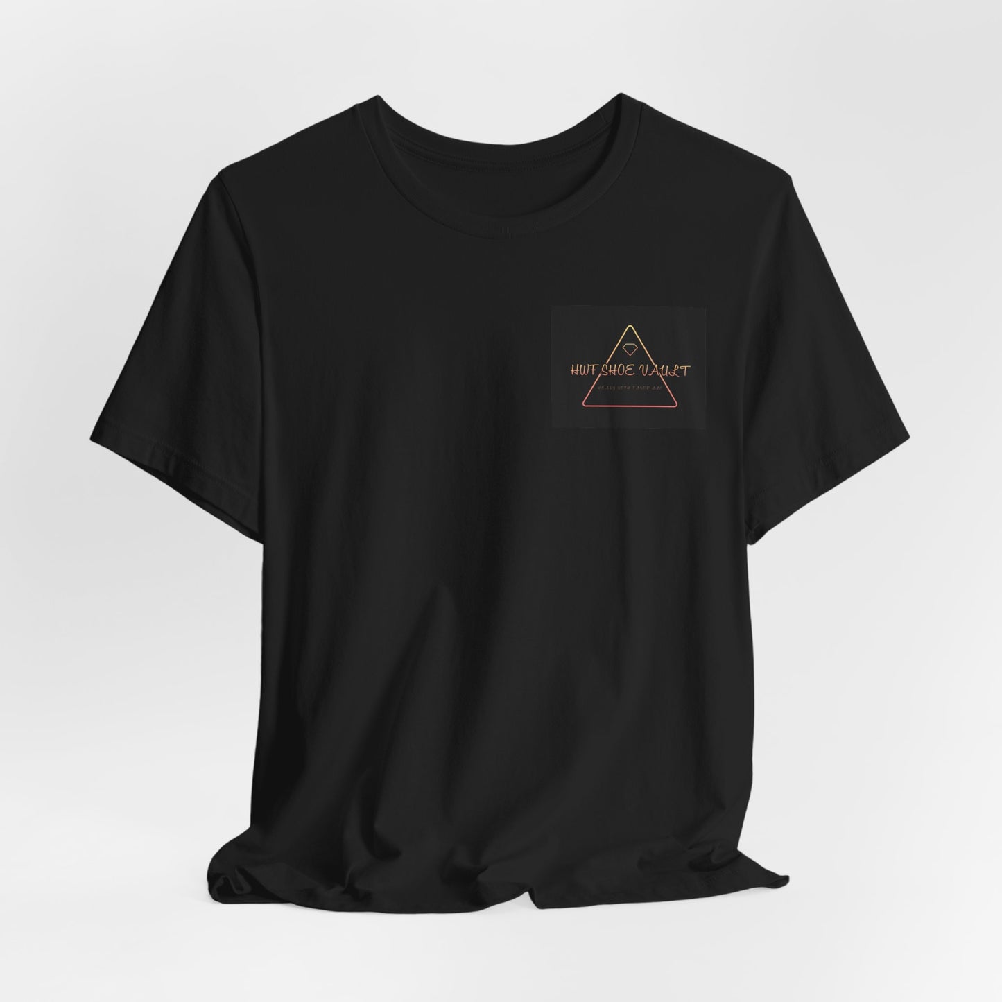 Minimalist 'Stay Wild' Triangle Pocket Tee - Casual Graphic T-Shirt