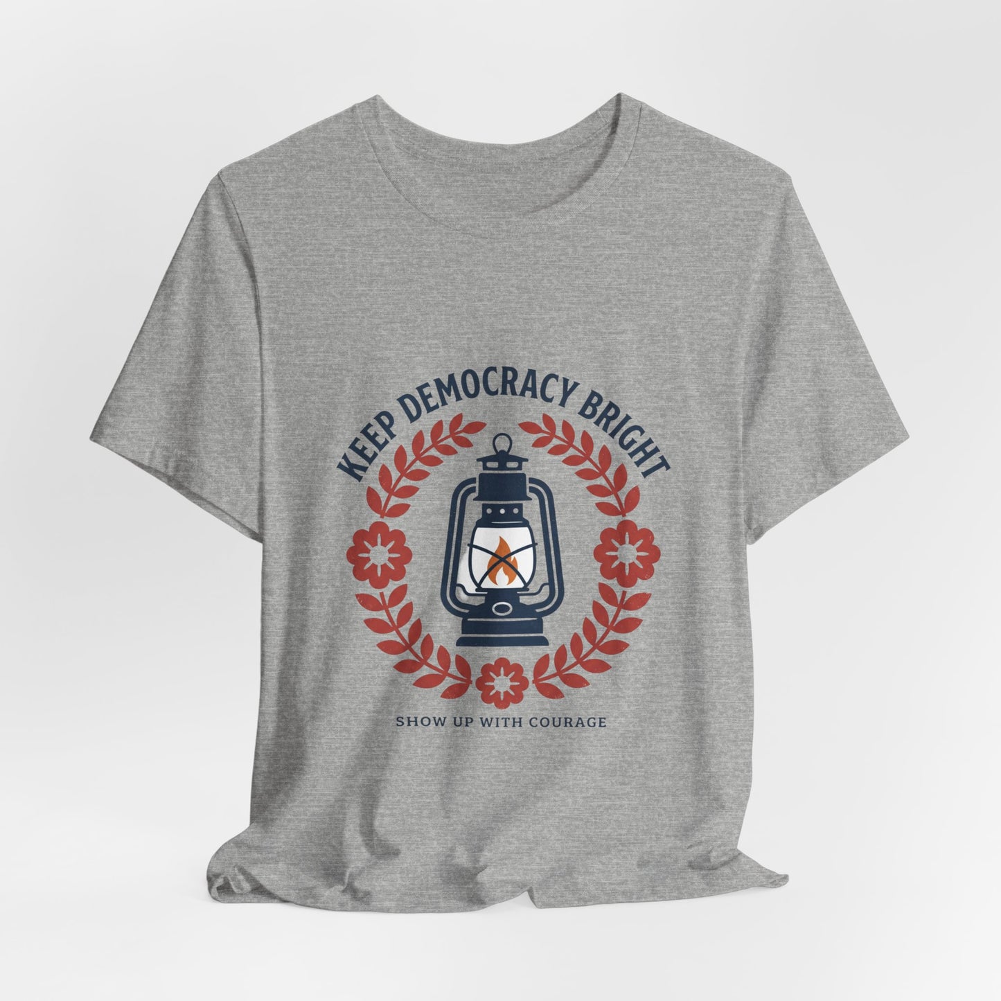 Keep Democracy Bright Lantern Tee | Civic Courage, Participation
