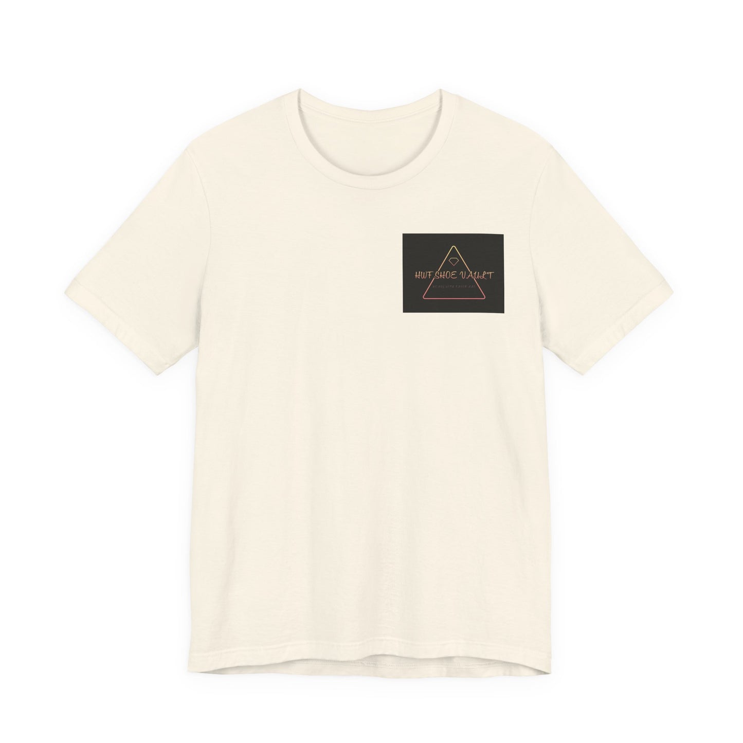 Minimalist 'Stay Wild' Triangle Pocket Tee - Casual Graphic T-Shirt