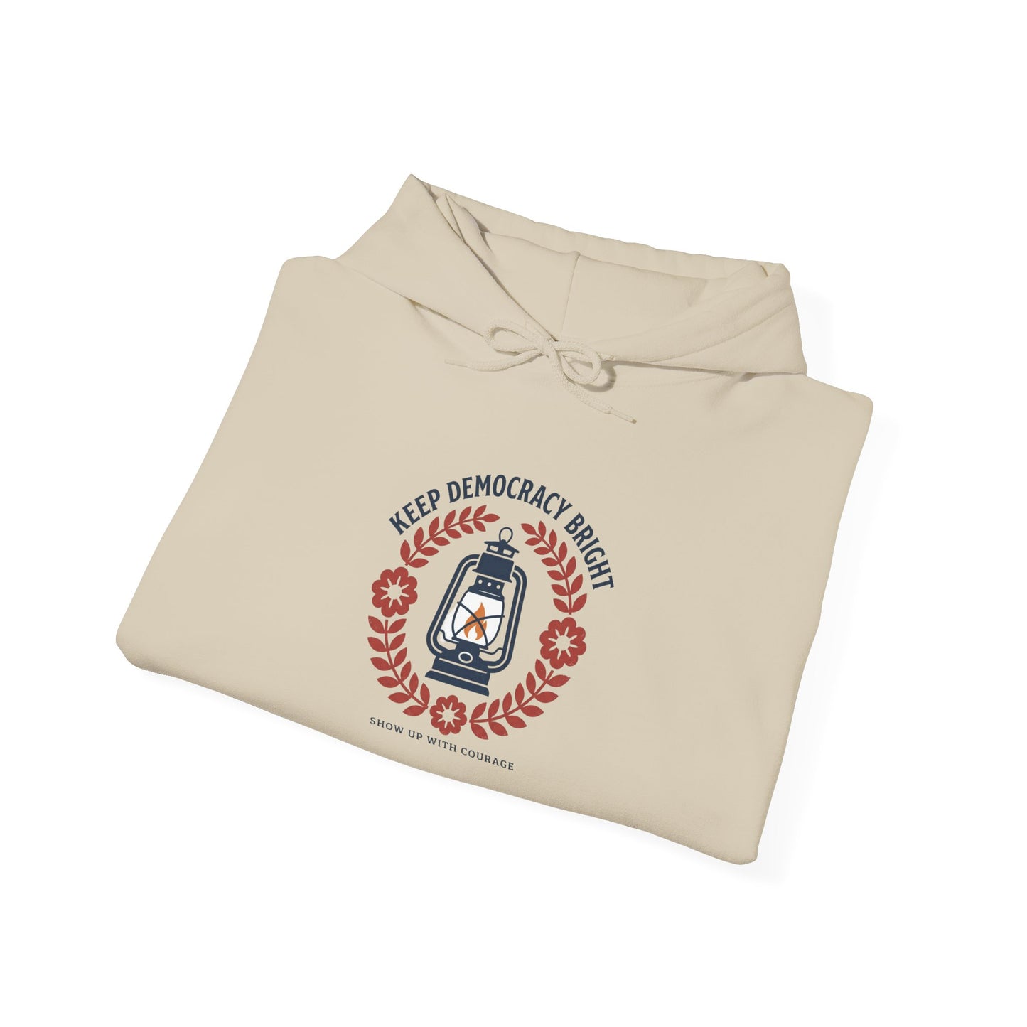 Keep Democracy Bright Hoodie | Civic Courage, Participation Apparel