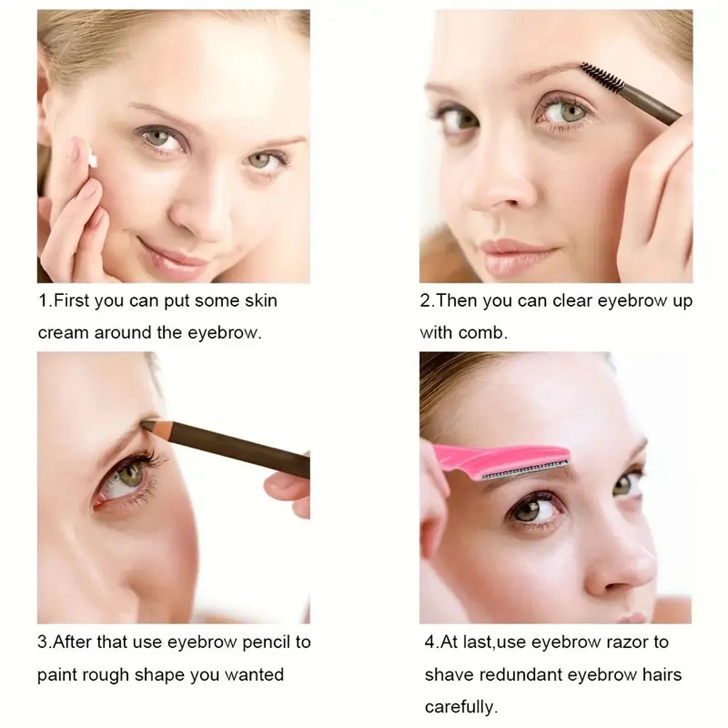 Wholesale 5/10/30/40pcs  Razor for Trimmer and Women Eyebrow and Men Shaver with Hair Razor and Face  Protective Cover,Safe rap