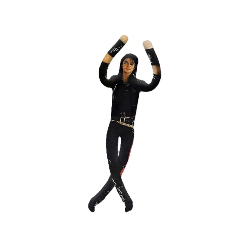 Anime Michael Jackson Cosplay Prop Doll Plush Stuffed Figure Dolls Room Decoration Abstract Joint Mobility Props Gift