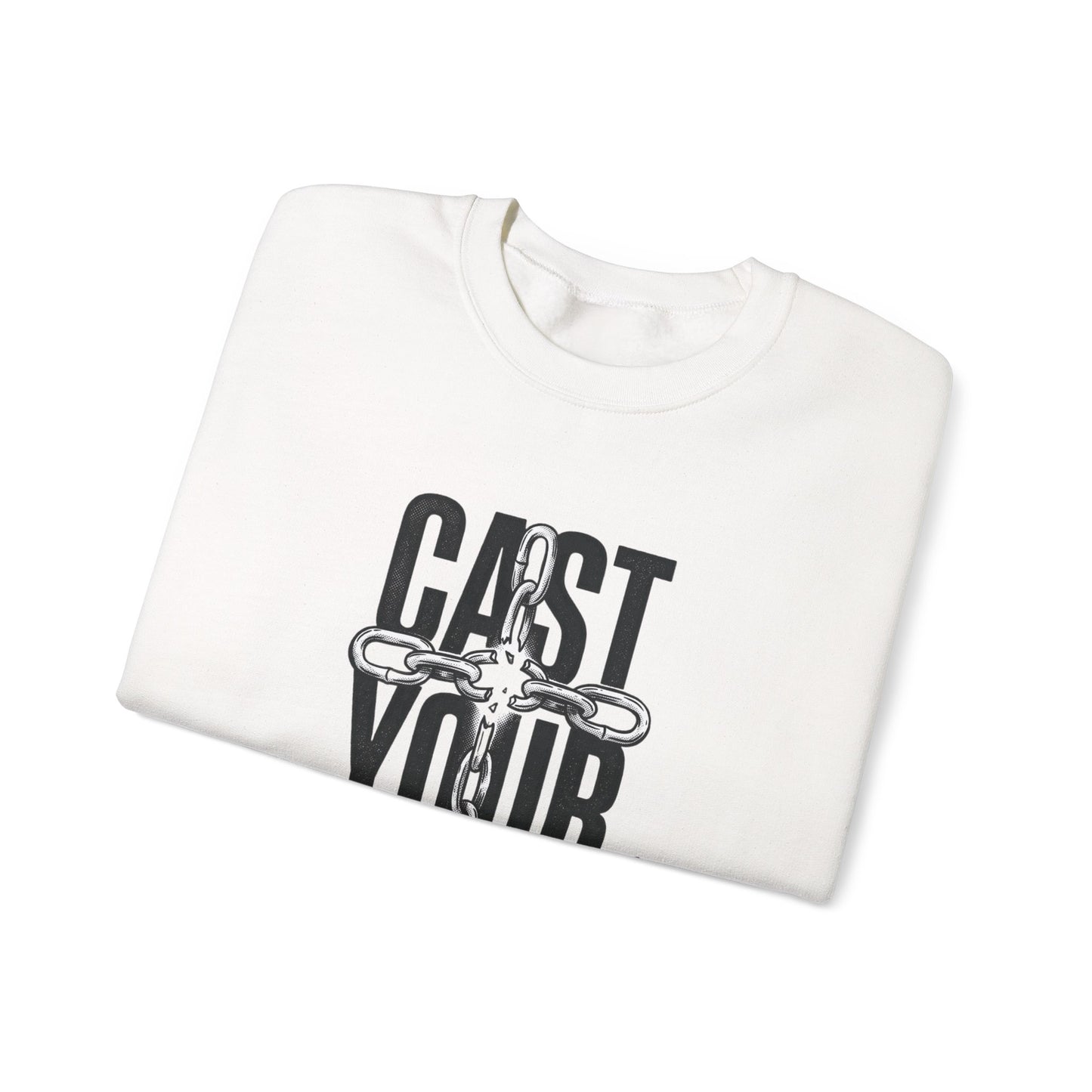 Cast Your Cares Sweatshirt | Christian Streetwear, Scripture Graphic