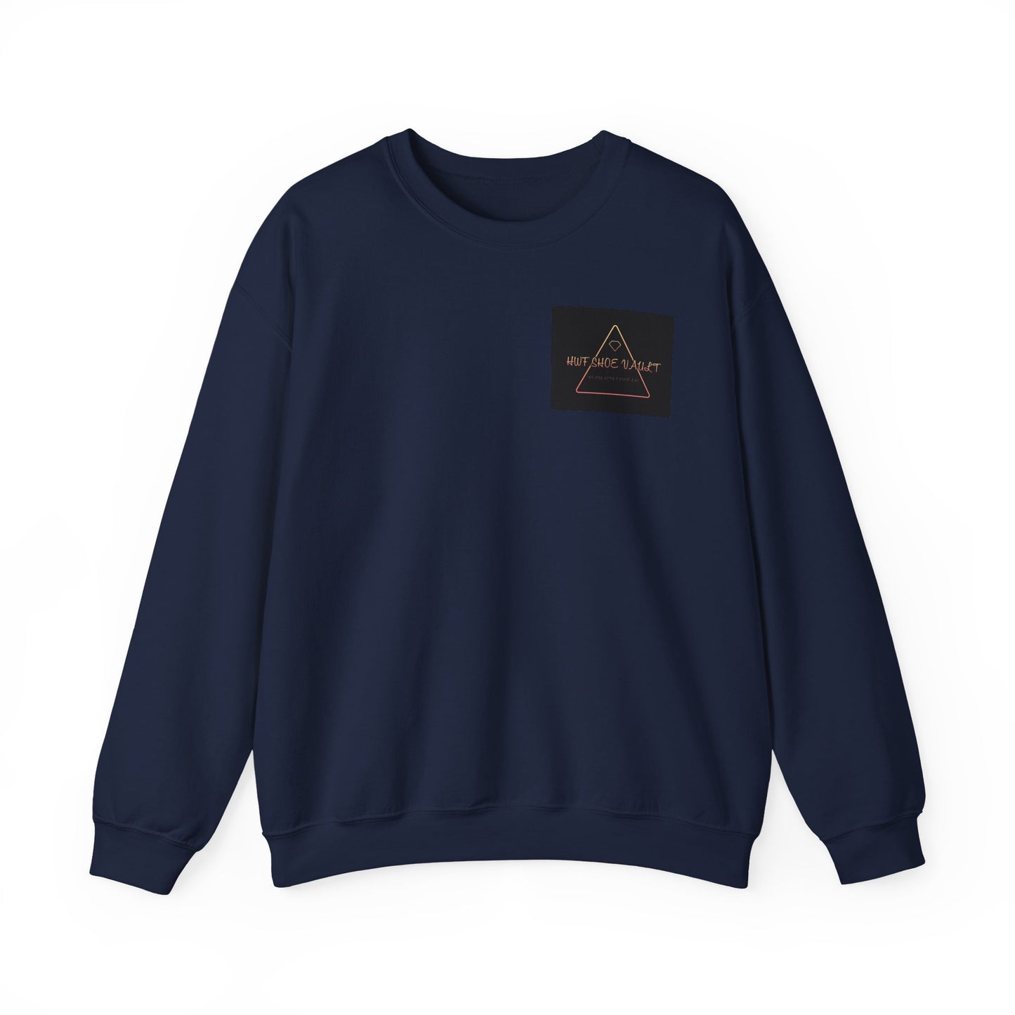 Minimalist Triangle Logo Sweatshirt — 'We Are The Problem' Chest Patch